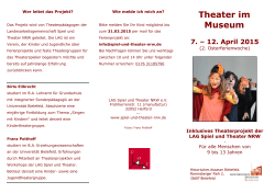 Theater im Museum - Landesarbeitsgemeinschaft Spiel und Theater