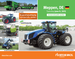 Meppen, DE June 9, 2015 - Ritchie Bros. Auctioneers