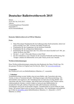 Deutscher Ballettwettbewerb 2015