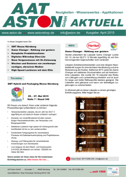 AKTUELL - AAT Aston GmbH