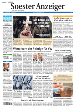 Soester Anzeiger vom 18.04.2015