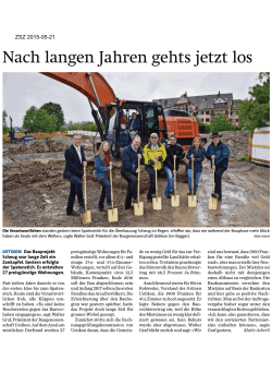 Zürichsee-Zeitung vom 21.05.15