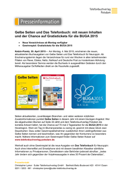 Wie eine Bombe - Telefonbuchverlag Potsdam