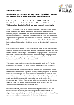 VERA-Pressemitteilung PK 2014-09-11
