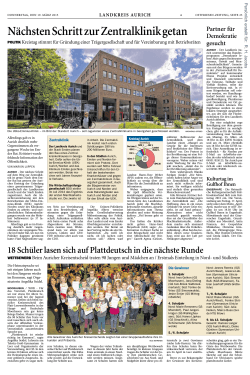 Ostfriesen-Zeitung, Ausgabe: Emden, vom: Donnerstag, 19. März 2015