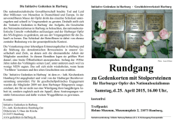 Harburg Rundgang Ank&uuml;ndigung 2015