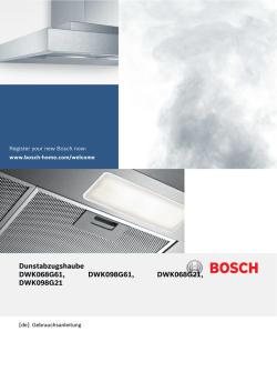 Dunstabzugshaube DWK068G61, DWK098G61, DWK068G21