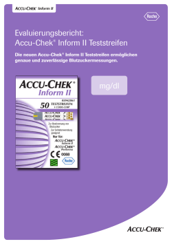 Accu-Chek® Inform II Teststreifen mg/dl