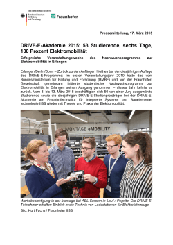 DRIVE-E-Akademie 2015 - Fraunhofer