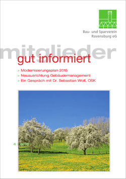 gut informiert - und Sparvereins Ravensburg