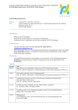 HYPOS-Matching-Event - HYPOS &ndash; Hydrogen Power Storage