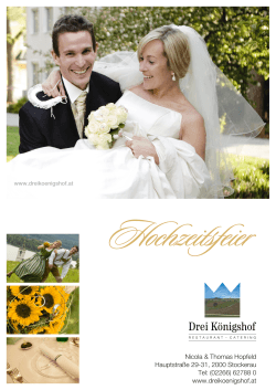 Hochzeitsmappe - Hotel Drei Königshof
