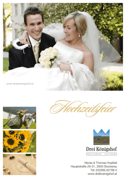 Hochzeitsmappe - Hotel Drei K&ouml;nigshof