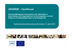 Ergebnisse 3. Fachforum - Karlshochschule International University