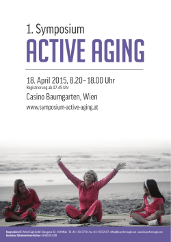 Vorankündigung_1. Symposium Active Aging.indd
