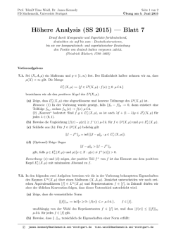 H&ouml;here Analysis (SS 2015) &mdash; Blatt 7