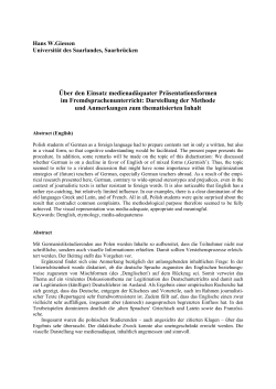 Dokument 1 - SciDok - Universit&auml;t des Saarlandes