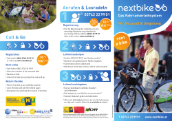 Anrufen & Losradeln Call & Go