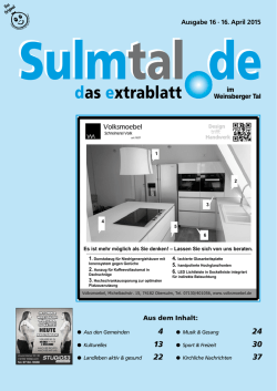 aus den gemeinden