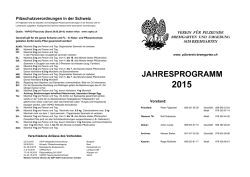 Programm 2015 - Pilzverein Bremgarten