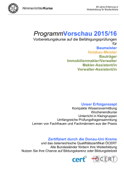 ProgrammVorschau 2015/16