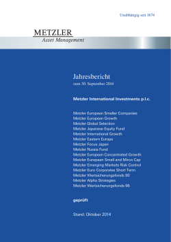 Jahresbericht MII - Metzler