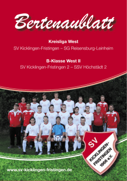 Bertenaublatt - SV Kicklingen