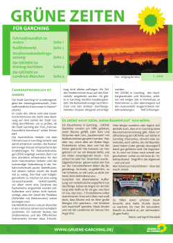 GR&Uuml;NE ZEITEN - B&uuml;ndnis 90 / Die GR&Uuml;NEN