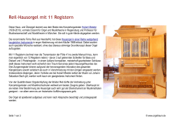 PDF-Druckansicht - Orgeltraum, die Orgel für zuhause