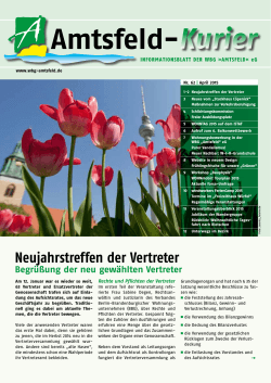 Amtsfeld-Kurier Nr.62 April 2015