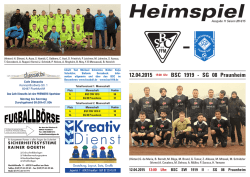 Heimspiel - BSC SW 1919 FFM