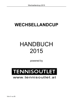 HANDBUCH 2015 - Wechsellandcup