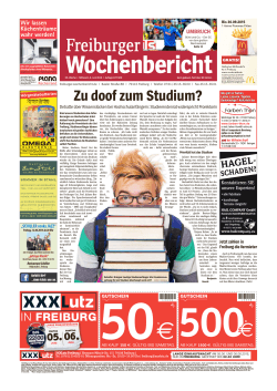 ausgabe kw23-15 - Freiburger Wochenbericht