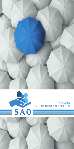 Über uns - Katalog! - SAO - Verband der Betreuungsagenturen