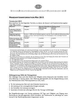 Mandanteninfo Mai 2015 als PDF