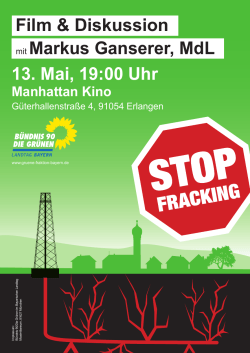 Stop Fracking am 13.05.2015 in Erlangen