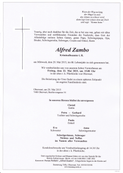 AWed Zambo - Bestattung Tölly