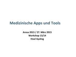 Medizinische Apps + Tools