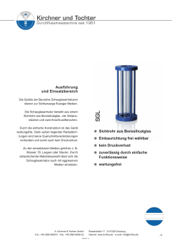 Datenblatt - A. Kirchner & Tochter GmbH