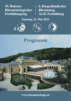 Programm 2015 - MAW - Medizinische Ausstellungs