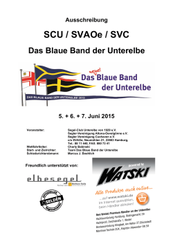 Ausschreibung Blaues Band 2015