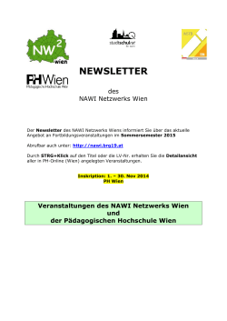 Newsletter - November 2014