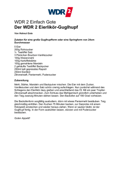 WDR 2 Einfach Gote Der WDR 2 Eierlikör