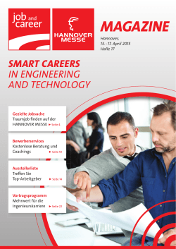 MAGAzine - job and career at HANNOVER MESSE