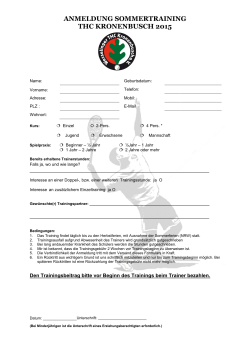 anmeldung sommertraining thc kronenbusch 2015