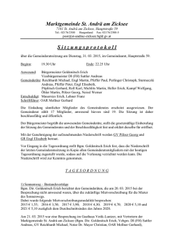 GR-Protokoll vom 31.3.2015
