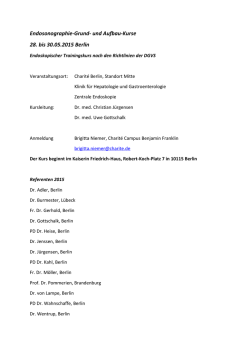 Endosonographie-Grund- und Aufbau-Kurse