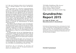 Grundrechte- Report 2015 - Komitee f&uuml;r Grundrechte und Demokratie