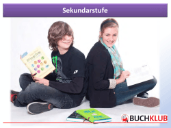 Buchklub-Präsentation 2015/2016