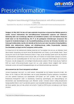 Heyform beschleunigt Einkaufsprozesse mit
